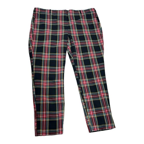 J. Crew Factory Full Length Ruby Pant In Stewart Tartan Plaid Womens Size 20 - Picture 2 of 4